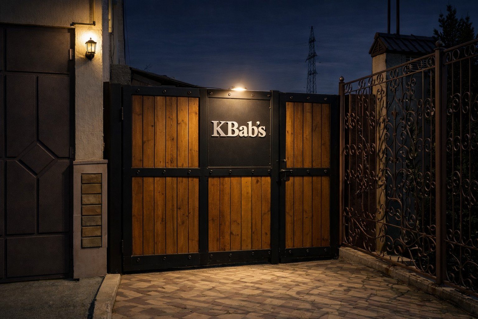 Entrance gate of the K Bab's location